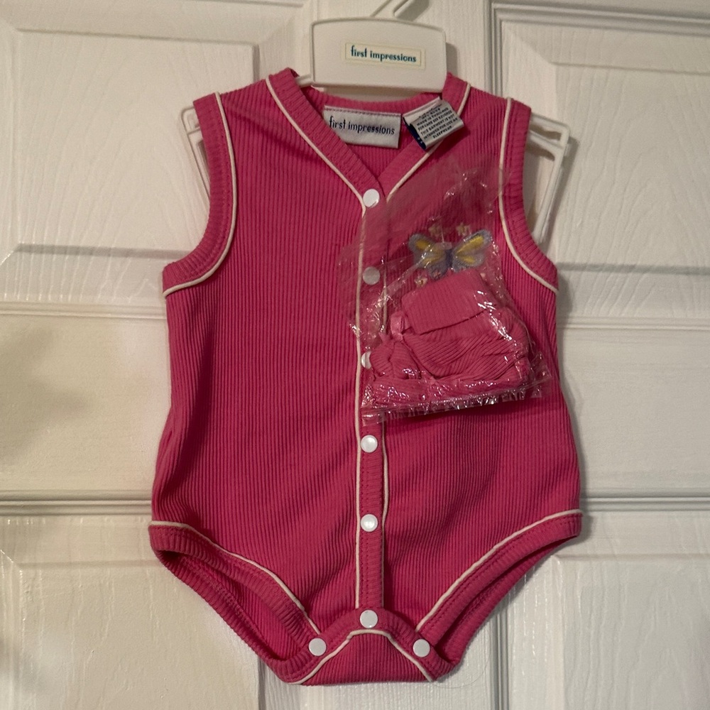 First Impressions Fuchsia Sleeveless Bodysuit